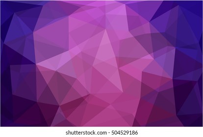 Dark purple polygonal template. Shining illustration, which consist of triangles. The polygonal design can be used for your web site.