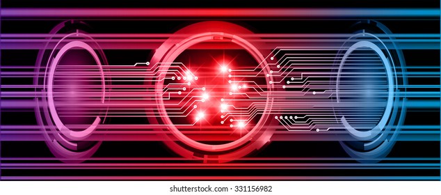 Dark purple red blue Light Abstract Technology background for computer graphic website internet business. circuit. vector illustration. infographics. motion move blur.neon.
