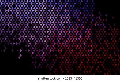 Dark, Purple, red vector polygonal illustration consisting of rectangles. Rectangular design for your business. Creative geometric background in origami style with gradient.