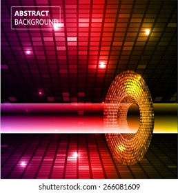 Dark purple red yellow color Light Abstract Technology background for computer graphic website internet and business. circuit. text box. card. label. banner. Mosaic table, pixels