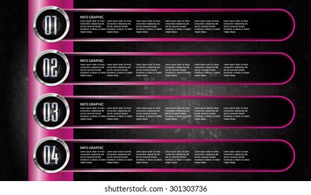dark purple silver black Web Design Website Elements Template for graphic internet. text box. label. info graphics. metal. card. pixel. Metals, alloys, steel, aluminum. button