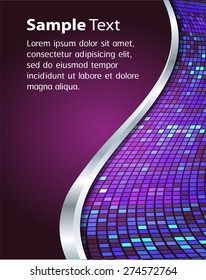 dark purple silver Light Abstract Technology background computer graphic website internet and business. circuit. vector illustration. text box. Brochure. card. banner flyer magazine. Design label.