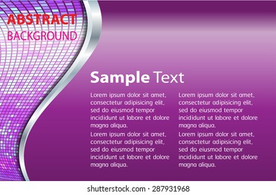 dark purple silver Light Abstract Technology background for computer graphic website internet. text box. Brochure. card. wave. label. banner. curve. pixel.