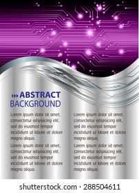 dark purple silver Light Abstract Technology background computer graphic website internet business.vector illustration.text box. Brochure card.banner flyer magazine. Design label.Metals,alloys steel