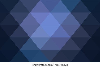 Dark purple triangle mosaic background. A vague abstract illustration with gradient. A completely new design for your business.