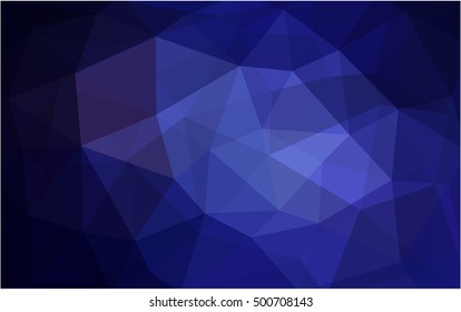 Dark purple triangle mosaic background. Modern geometrical abstract illustration with gradient. The template can be used as a background for cell phones.