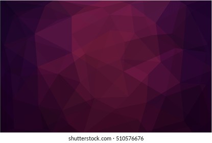 Dark purple triangle mosaic background. Triangular geometric sample with gradient.  The best triangular design for your business.