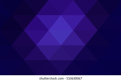 Dark purple triangle mosaic template. Modern geometrical abstract illustration with gradient. The elegant pattern can be used as part of a brand book.
