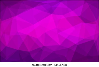 Dark purple triangle mosaic template. A completely new color illustration in a vague style. The textured pattern can be used for background.