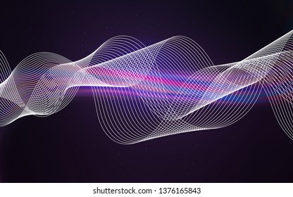 Dark Purple vector abstract blurred layout. Colorful illustration in abstract style with gradient. New way of your design.