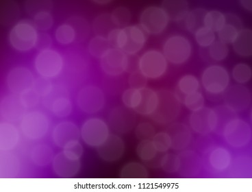 Dark Purple vector abstract bokeh pattern. A completely new color illustration in a bokeh style. A completely new template for your design.