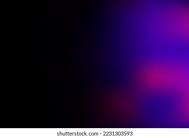 Patrón de bokeh abstracto del vector púrpura oscuro. Ilustración creativa en estilo de semitono con gradiente. Plantilla para teléfonos móviles.