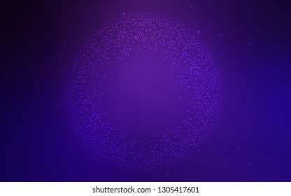 Dark Purple vector abstract bright template. A completely new colored illustration in blur style. The best blurred design for your business.