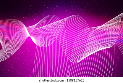 Dark Purple vector abstract bright texture. Creative illustration in halftone style with gradient. Background for a cell phone.
