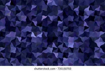Dark Purple vector abstract cambered background. blurred geometric sample with gradient.  The polygonal design can be used for your web site.
