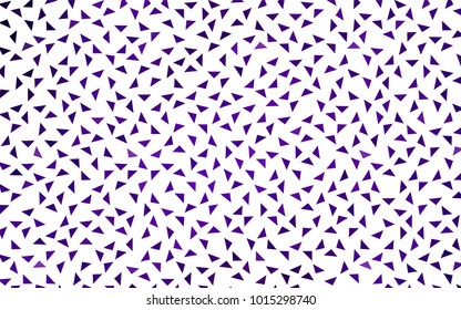 Dark Purple vector abstract colorful background, which consist of triangles. Pattern with colored triangles on white background.