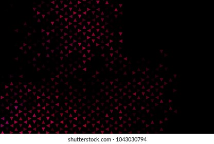 Dark Purple vector abstract colorful background, which consist of triangles. Pattern with colored triangles on white background.