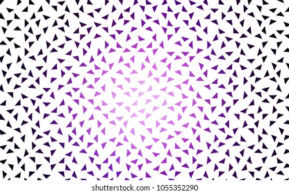 Dark Purple vector abstract colorful background, which consist of triangles. Pattern with colored triangles on white background.
