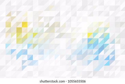 Dark Purple vector abstract colorful background, which consist of triangles. Pattern with colored triangles on white background.