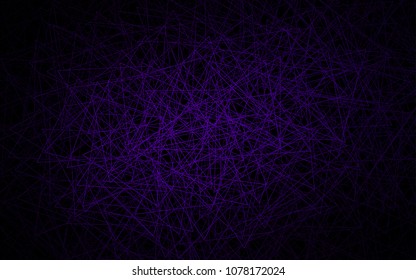 Dark Purple vector abstract colorful background, which consist of triangles. Pattern with colored triangles on white background.