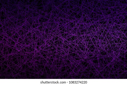 Dark Purple vector abstract colorful background, which consist of triangles. Pattern with colored triangles on white background.