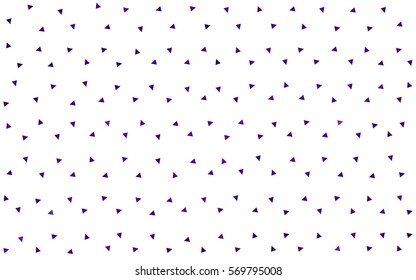 Dark Purple vector abstract colorful background, which consist of triangles. Pattern with colored triangles on white background.