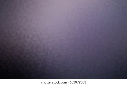 Dark Purple vector abstract colorful background, which consist of triangles. Pattern with colored triangles on white background.