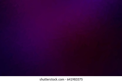 Dark Purple vector abstract colorful background, which consist of triangles. Pattern with colored triangles on white background.