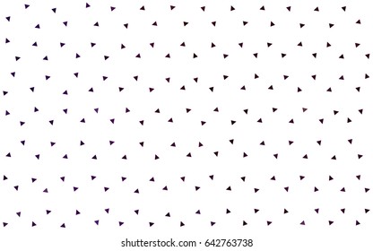 Dark Purple vector abstract colorful background, which consist of triangles. Pattern with colored triangles on white background.