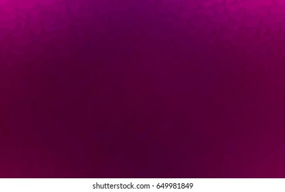 Dark Purple vector abstract colorful background, which consist of triangles. Pattern with colored triangles on white background.