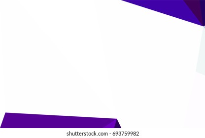 Dark Purple vector abstract colorful background, which consist of triangles. Pattern with colored triangles on white background.