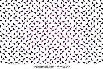 Dark Purple vector abstract colorful background, which consist of triangles. Pattern with colored triangles on white background.