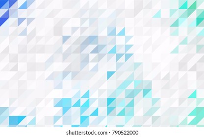 Dark Purple vector abstract colorful background, which consist of triangles. Pattern with colored triangles on white background.