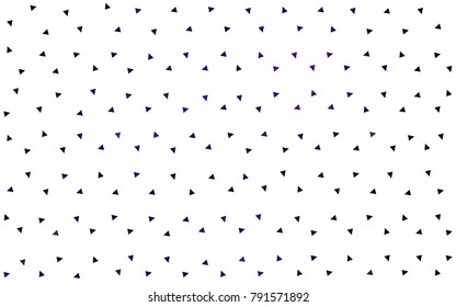 Dark Purple vector abstract colorful background, which consist of triangles. Pattern with colored triangles on white background.