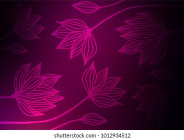 Dark Purple vector abstract doodle texture. Colorful illustration in abstract style with doodles and Zen tangles. Brand-new style for your business design.