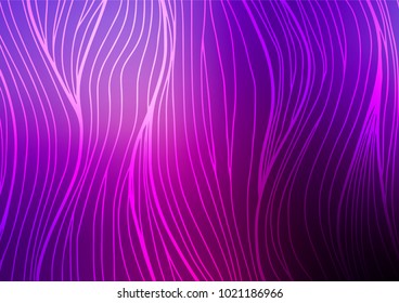 Dark Purple vector abstract doodle template. Blurred decorative design in Indian style with Zen tangles. The pattern can be used for heads of websites and designs.