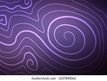 Dark Purple vector abstract doodle template. Modern geometrical abstract illustration with doodles. A completely new design for your business.