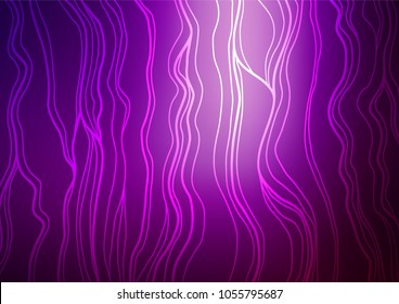 Dark Purple vector abstract doodle pattern. Shining colored illustration with doodles in Zen tangle style. Hand painted design for web, leaflet, textile.