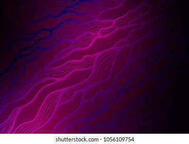 Dark Purple vector abstract doodle texture. Shining colored illustration with doodles in Zen tangle style. Hand painted design for web, wrapping, wallpaper.