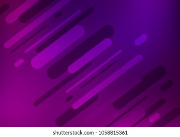 Dark Purple vector abstract doodle template. Modern geometrical abstract illustration with doodles. Hand painted design for web, wrapping, wallpaper.