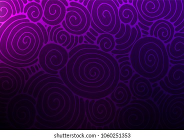 Dark Purple vector abstract doodle texture. Brand-new colored illustration in blurry style with doodles. The pattern can be used for wallpapers and coloring books.