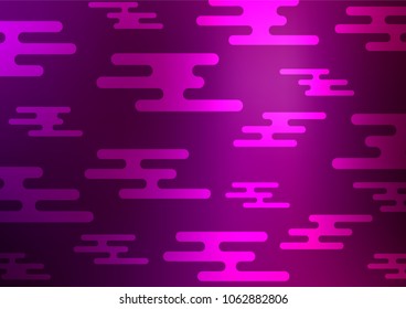 Dark Purple vector abstract doodle background. Geometric doodle illustration in Origami style with gradient. Brand-new style for your business design.