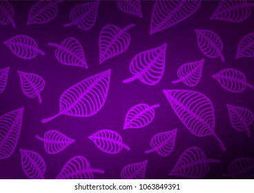 Dark Purple vector abstract doodle template. Modern geometrical abstract illustration with doodles. The best blurred design for your business.