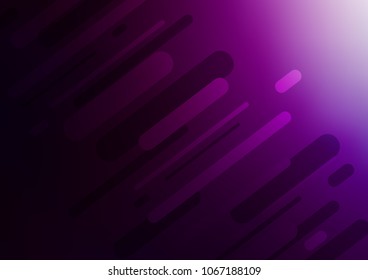Dark Purple vector abstract doodle texture. Ethnic elegant natural pattern with gradient. Brand-new design for your business.