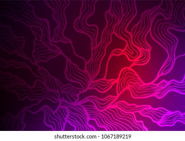 Dark Purple vector abstract doodle background. A vague abstract illustration with doodles in Indian style. The best blurred design for your business.