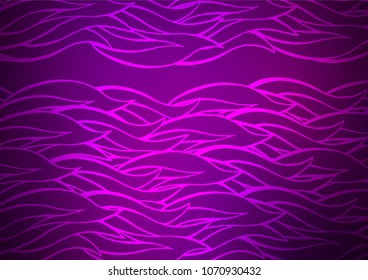 Dark Purple vector abstract doodle texture. Geometric doodle illustration in Origami style with gradient. The completely new template can be used for your brand book.