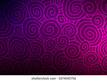 Dark Purple vector abstract doodle background. Modern geometrical abstract illustration with doodles. Hand painted design for web, leaflet, textile.