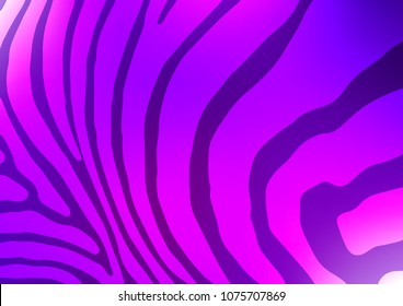 Dark Purple vector abstract doodle template. Ethnic elegant natural pattern with gradient. The elegant pattern can be used as a part of a brand book.