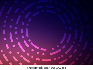 Dark Purple vector abstract doodle pattern. A vague abstract illustration with doodles in Indian style. The pattern can be used for wallpapers and coloring books.