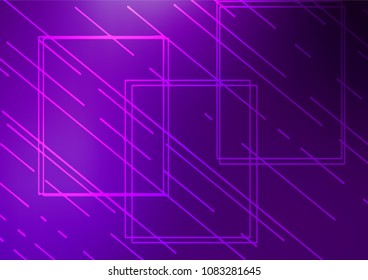 Dark Purple vector abstract doodle background. An elegant bright illustration with lines in Natural style. The pattern can be used for coloring books and pages for kids.